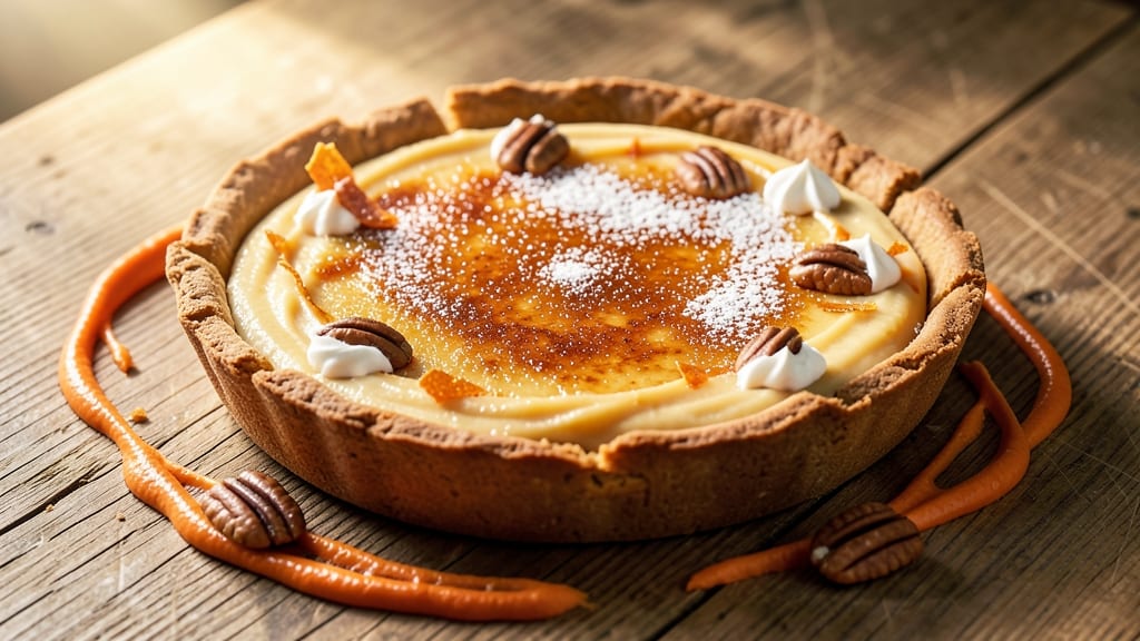 Sweet Potato Crème Brûlée Tart Recipe: Caramelized Sugar Crunch Over Silky Spiced Filling